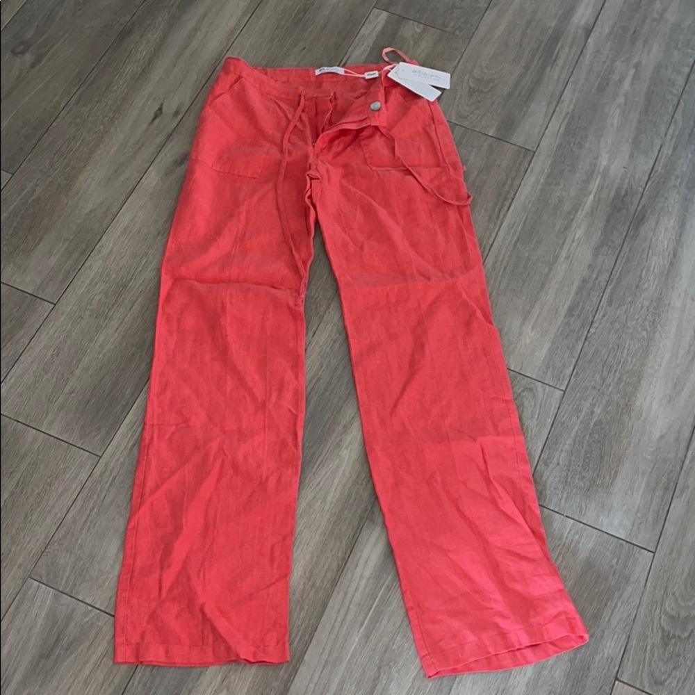 Coral Linen pants